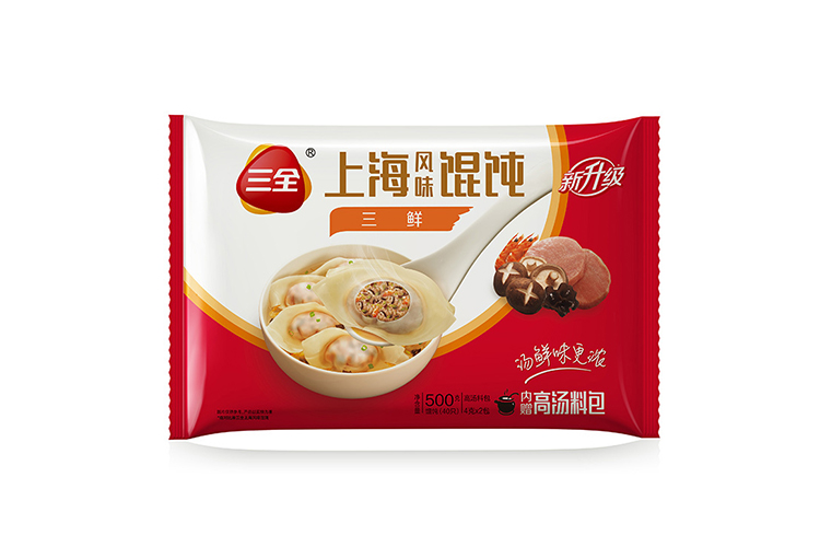 三全上海三鲜馄饨 500G